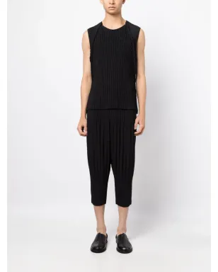 Homme Plissé Issey Miyake Mc August pleated tank top - Black - サムネイル2