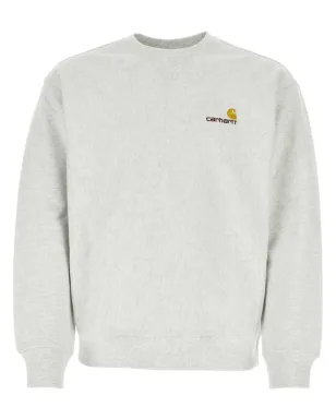 Carhartt WIP アメリカン・スクリプト ロゴ刺繍 スウェットシャツ - グレー - サムネイル1
