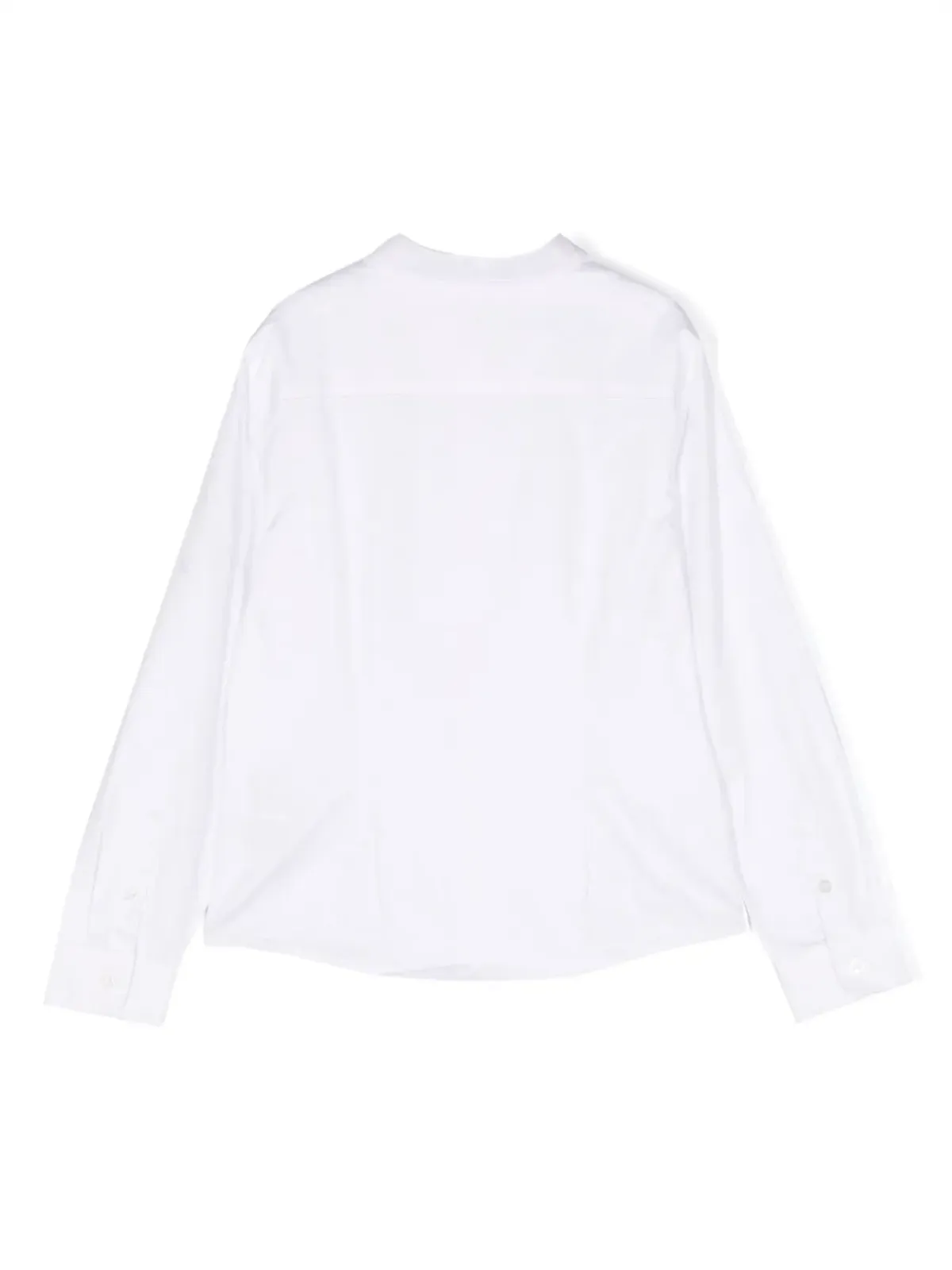 Emporio Armani Kids ロゴジャカード綿シャツ - 画像2