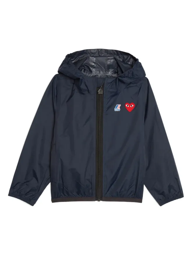 Comme Des Garçons Play Kids Comme Des Garçons Play Kids ロゴアップリケ レインジャケットの商品画像