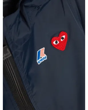 Comme Des Garçons Play Kids ロゴアップリケ レインジャケット - サムネイル3