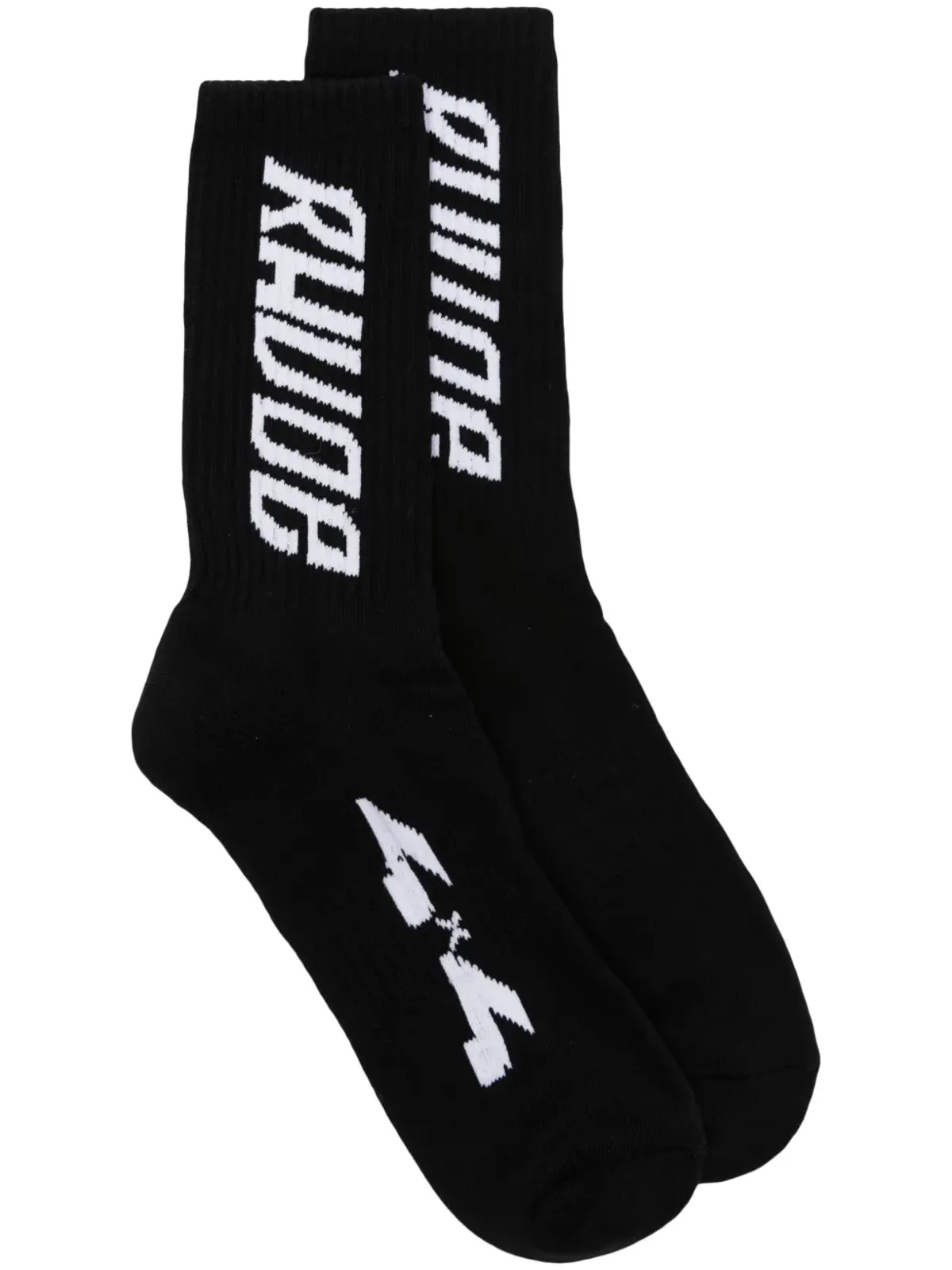 RHUDE ロゴジャカード アンクルソックス - 画像1