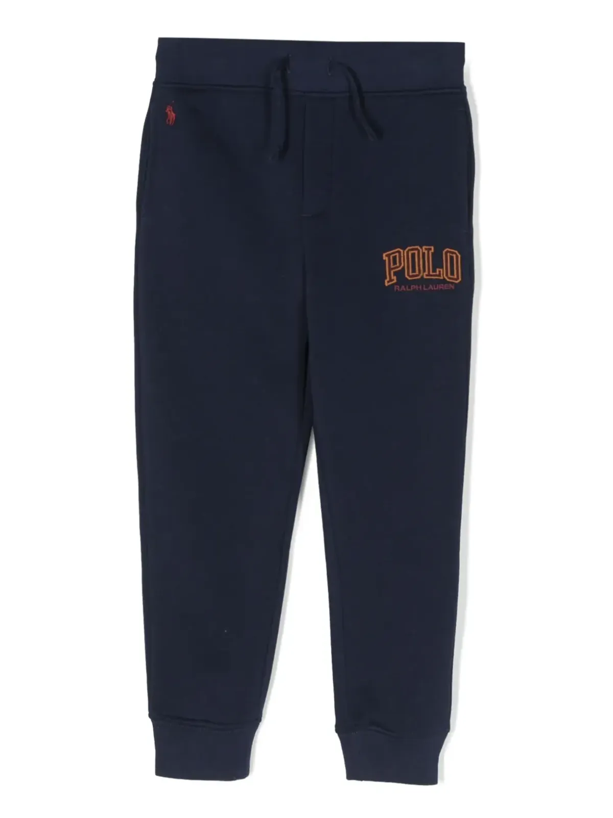 POLO RALPH LAUREN KIDS logo-embroidered cotton blend track pants - Blue - 画像1