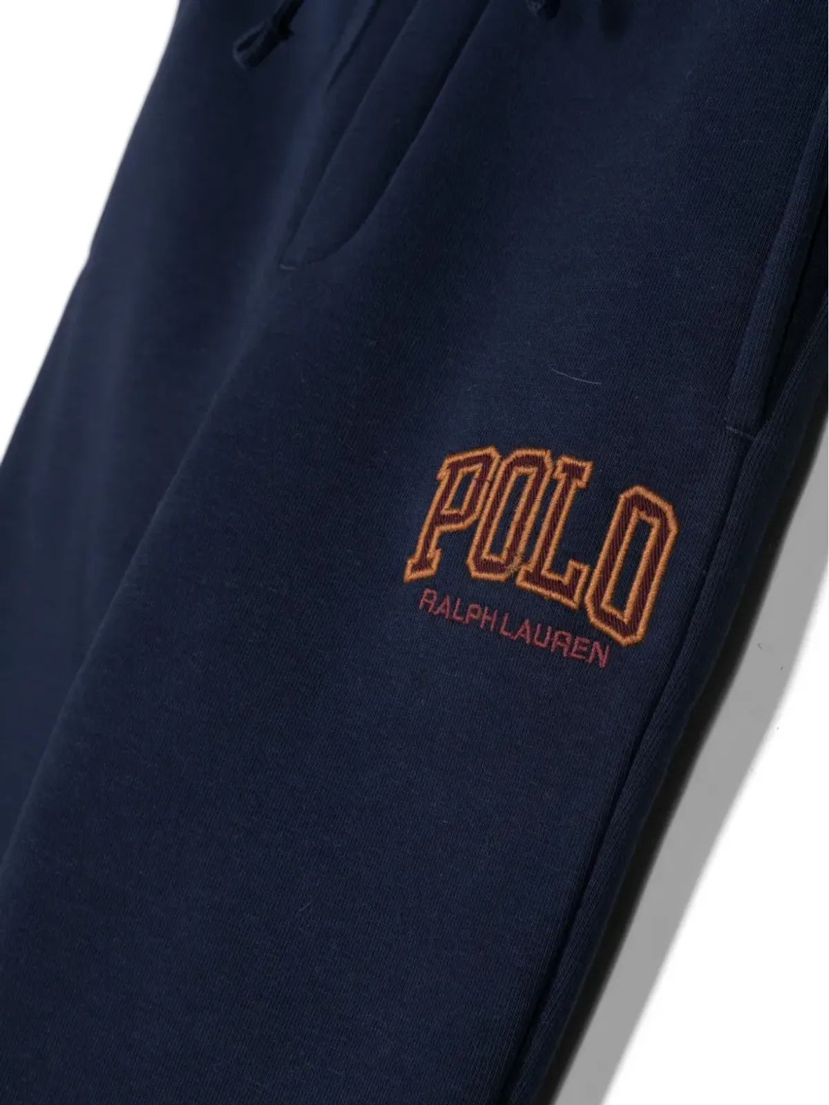 POLO RALPH LAUREN KIDS logo-embroidered cotton blend track pants - Blue - 画像3