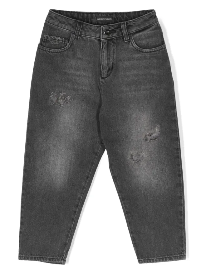 Emporio Armani Kids Emporio Armani Kids フェード加工のバッグジーンズの商品画像