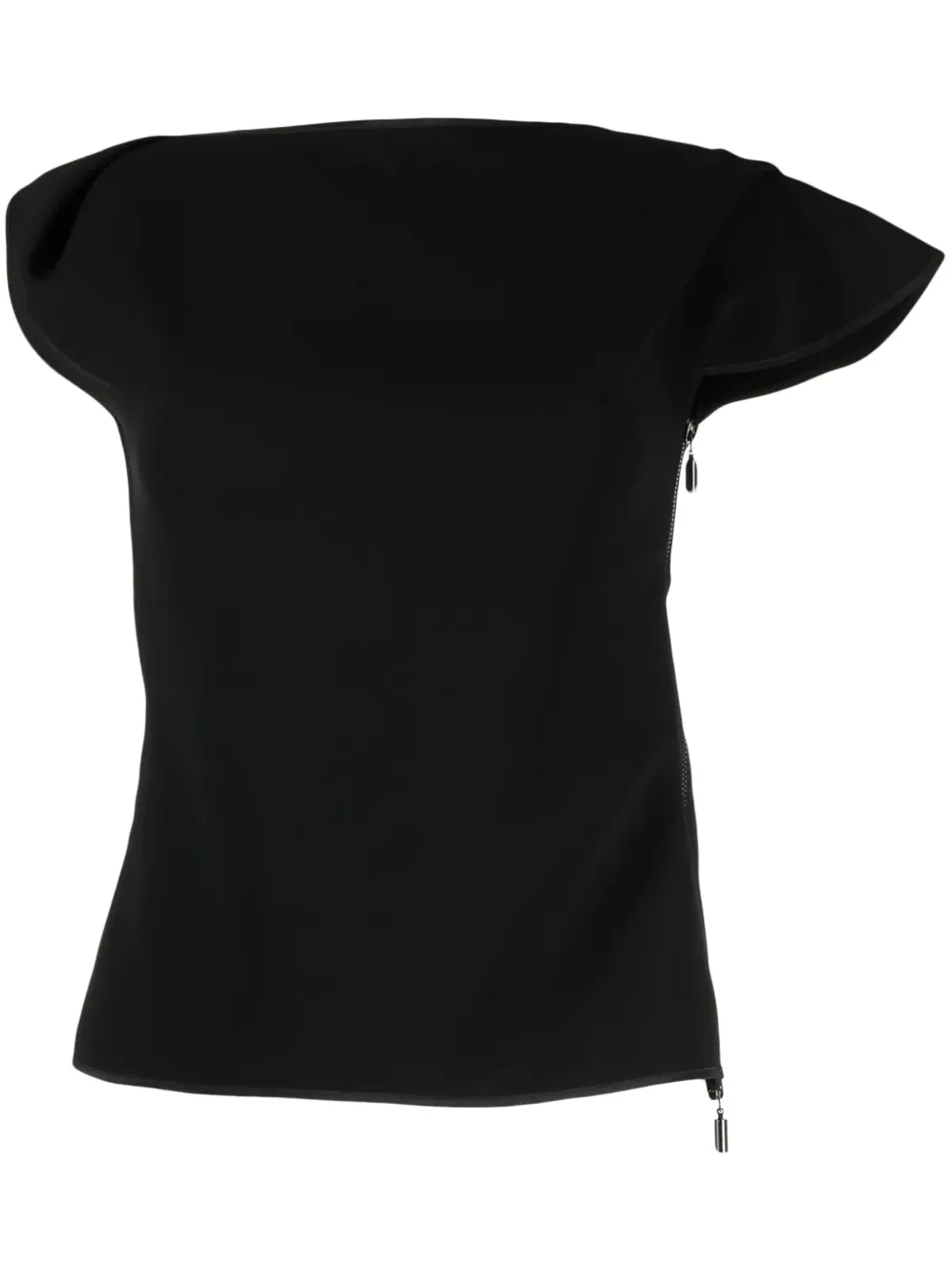 Maticevski アシンメトリック キャップスリーブTシャツ - 画像1