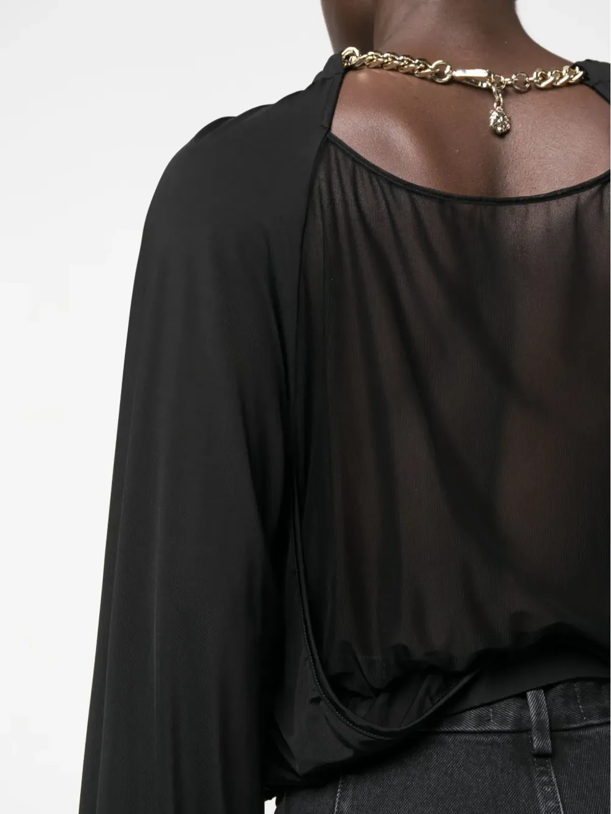 Just Cavalli チェーンリンクカットアウトトップ - 画像5