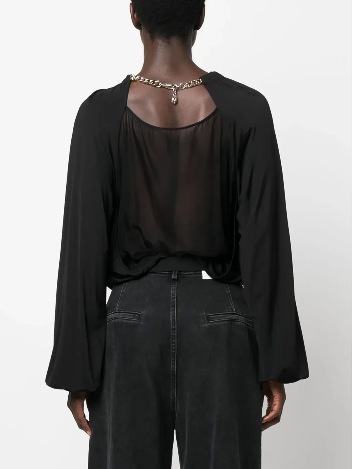 Just Cavalli チェーンリンクカットアウトトップ - 画像4