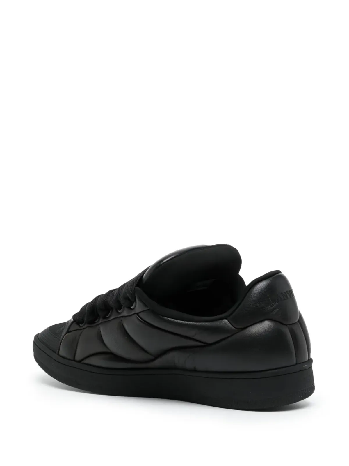 Lanvin カーブ レザー スニーカー ブラック - 画像3