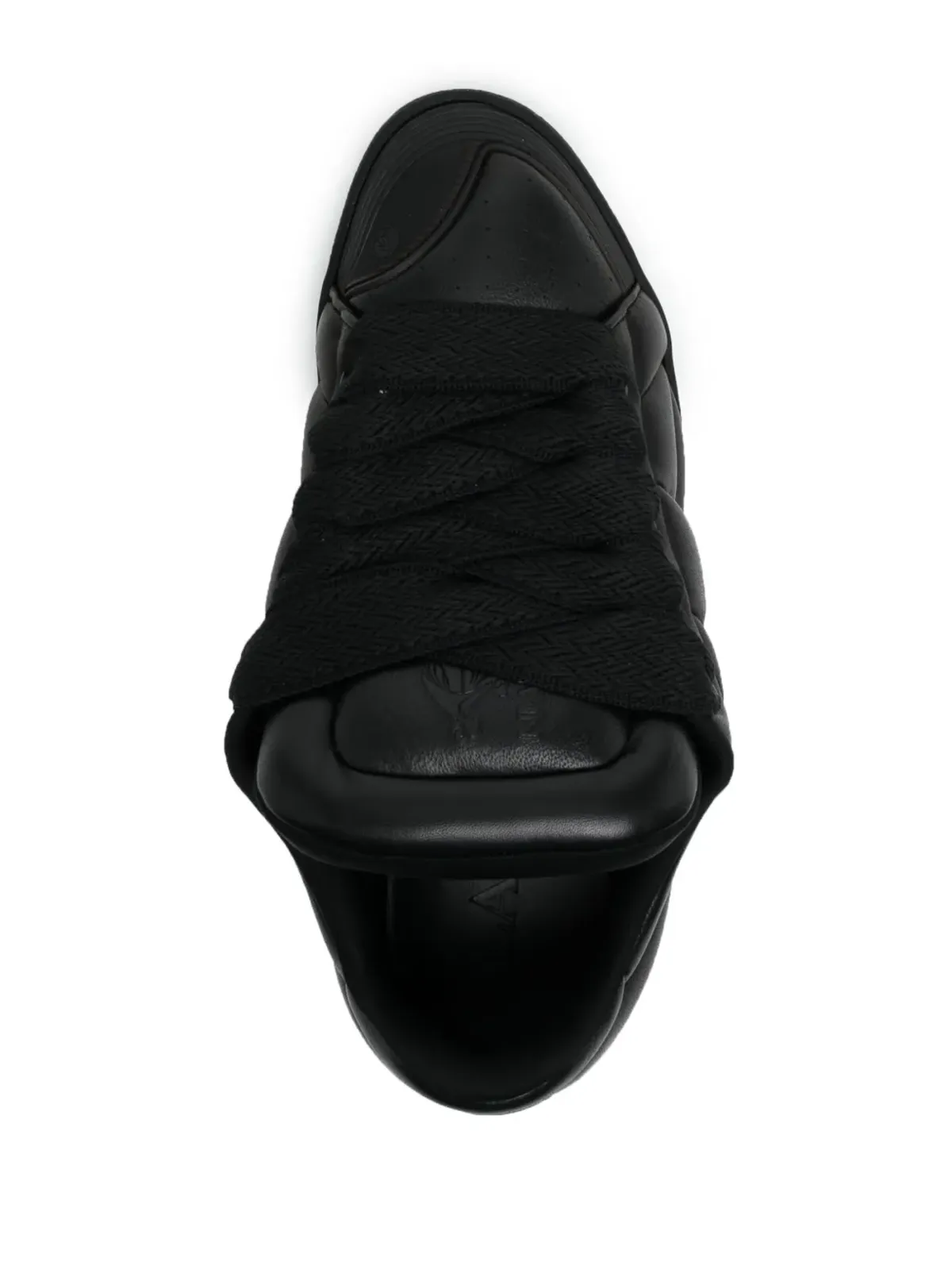 Lanvin カーブ レザー スニーカー ブラック - 画像4