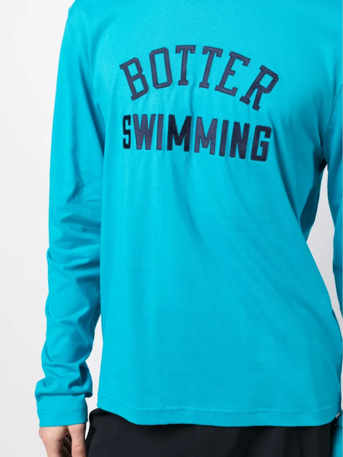 Botter ロゴ刺繍オーガニックコットンTシャツ - Blue - 画像5