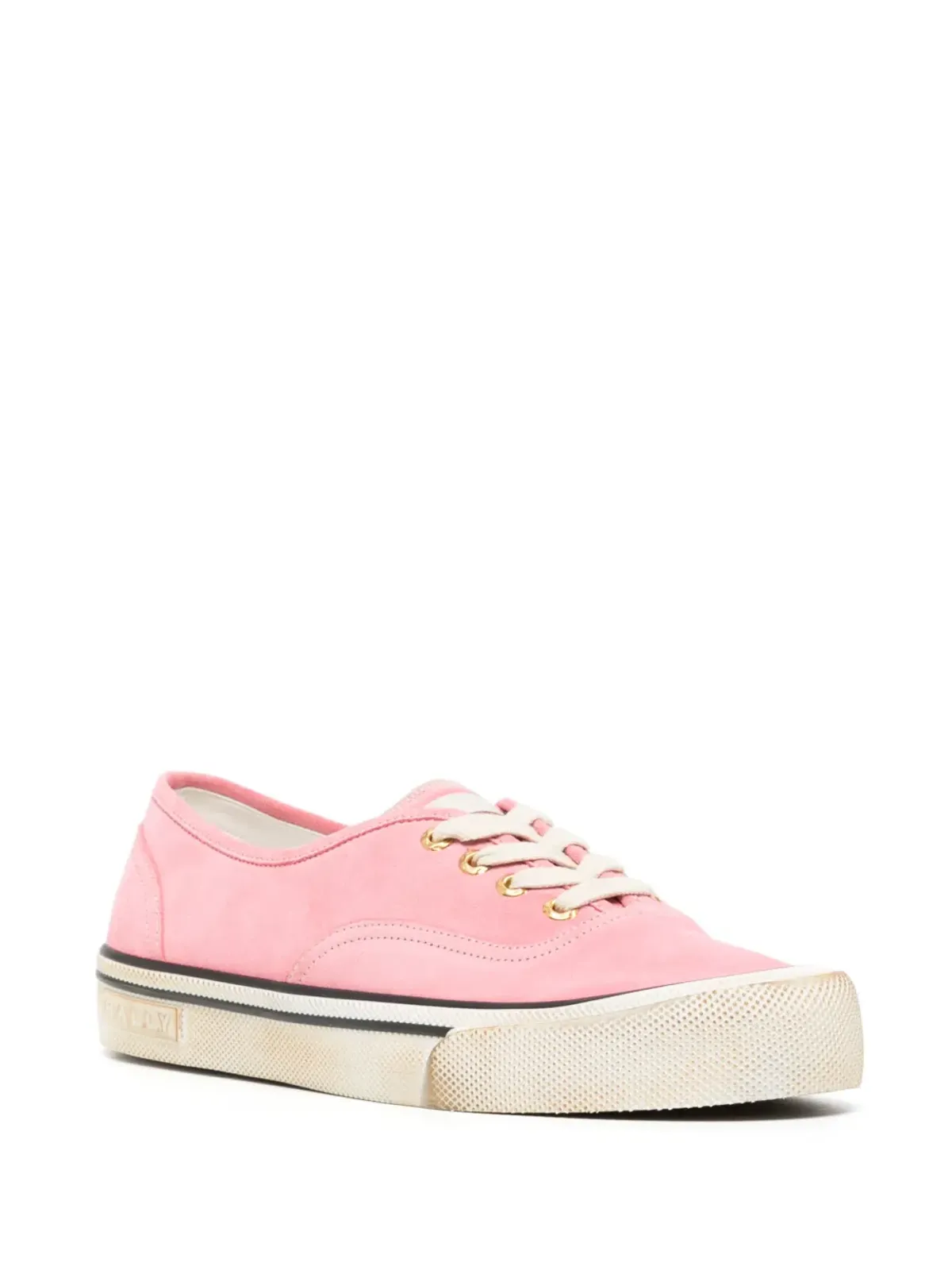 Bally ストライプエッジ レースアップスニーカー - ピンク - 画像2
