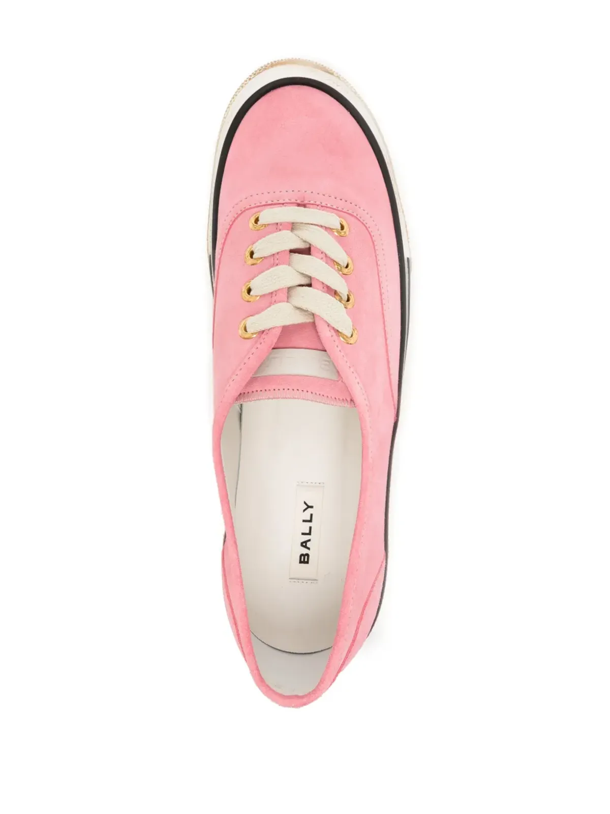 Bally ストライプエッジ レースアップスニーカー - ピンク - 画像4