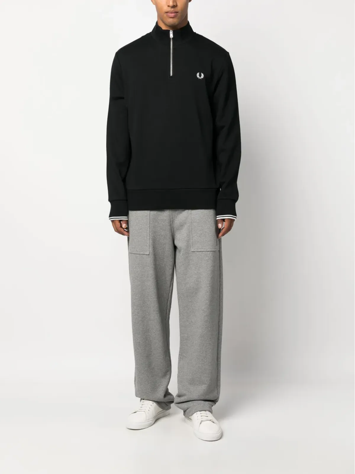 Fred Perry ロゴ刺繍ジップアップジャンパー - 画像2