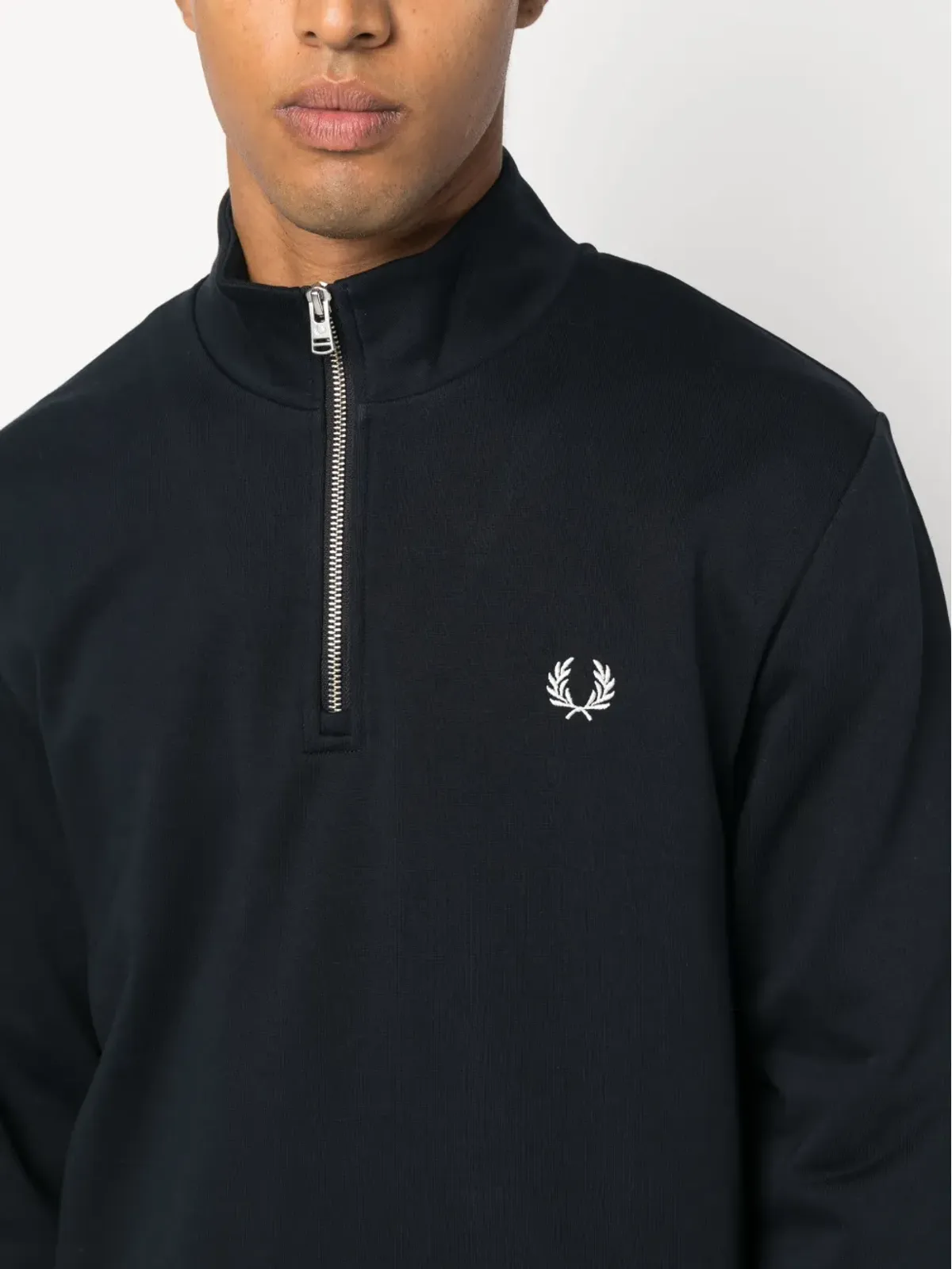 Fred Perry ロゴ刺繍ジップアップスウェットシャツ - 画像5