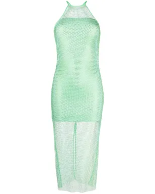 Patrizia Pepe セミシアーな透け感のホルターネックドレス - サムネイル1