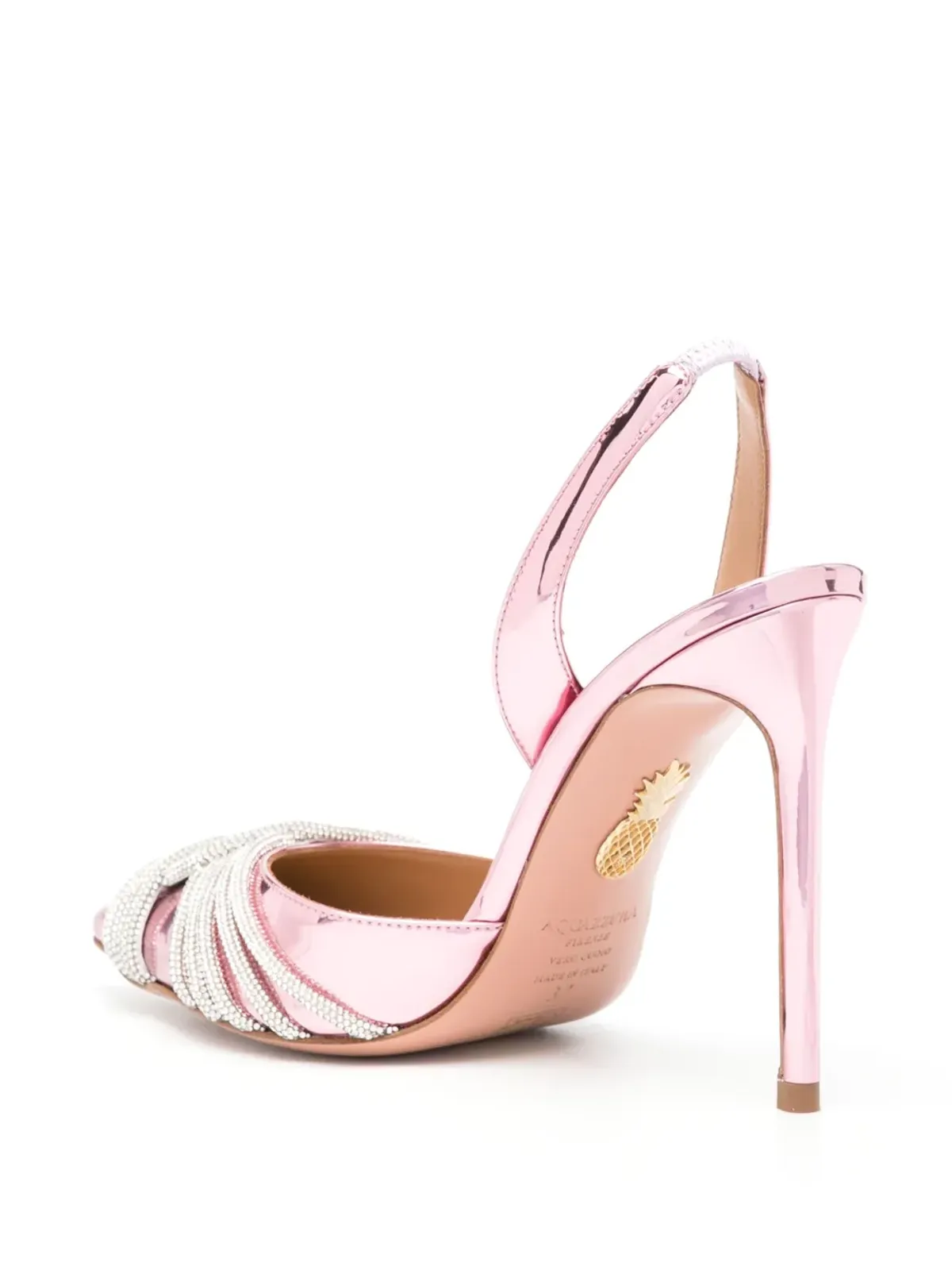 Aquazzura Gatsby 105mm スリングバックパンプス - ピンク - 画像3