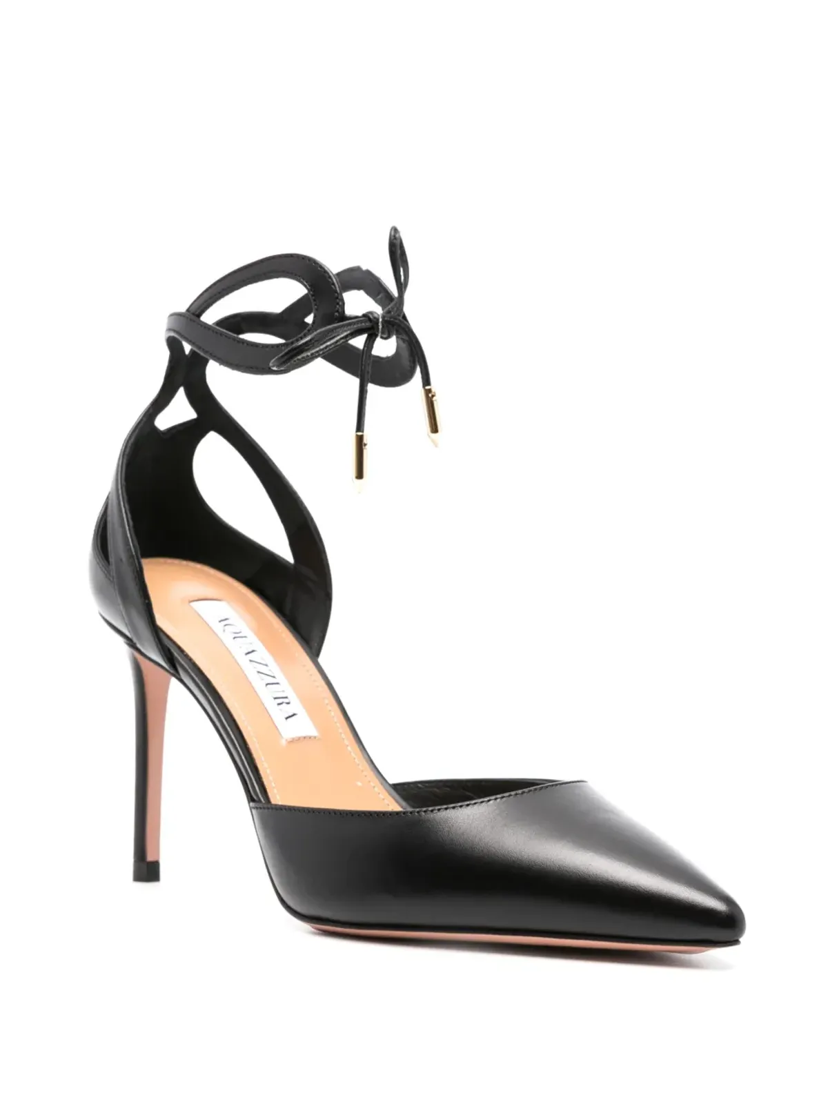 Aquazzura テッサ レザー パンプス - ブラック - 画像2