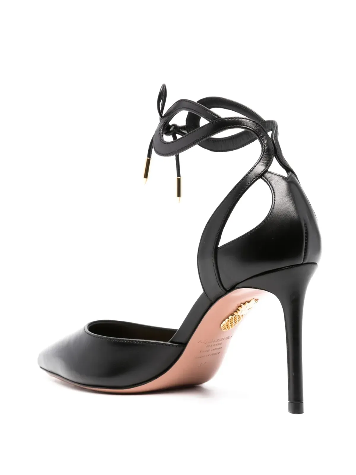 Aquazzura テッサ レザー パンプス - ブラック - 画像3