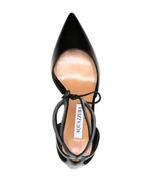 Aquazzura テッサ レザー パンプス - ブラック - サムネイル4