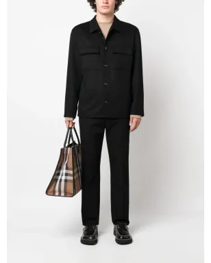Lardini ボタンアップ ウールブレンド シャツジャケット - サムネイル2