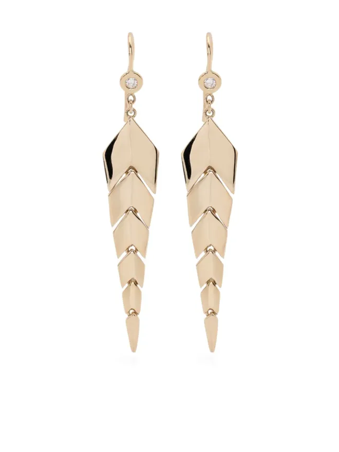 Jacquie Aiche Jacquie Aiche フィッシュテールドロップピアスの商品画像