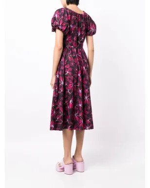 Ulla Johnson セシル花柄プリントドレス（ブラック） - サムネイル4