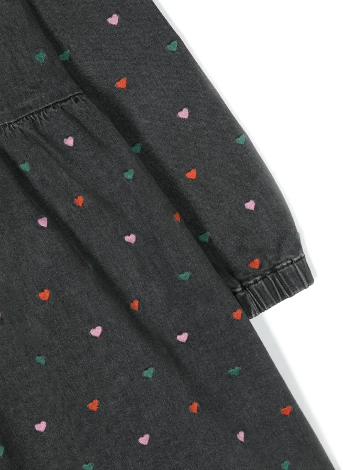 Stella McCartney Kids デニムワンピース（ハートモチーフ・刺繍） - 画像3