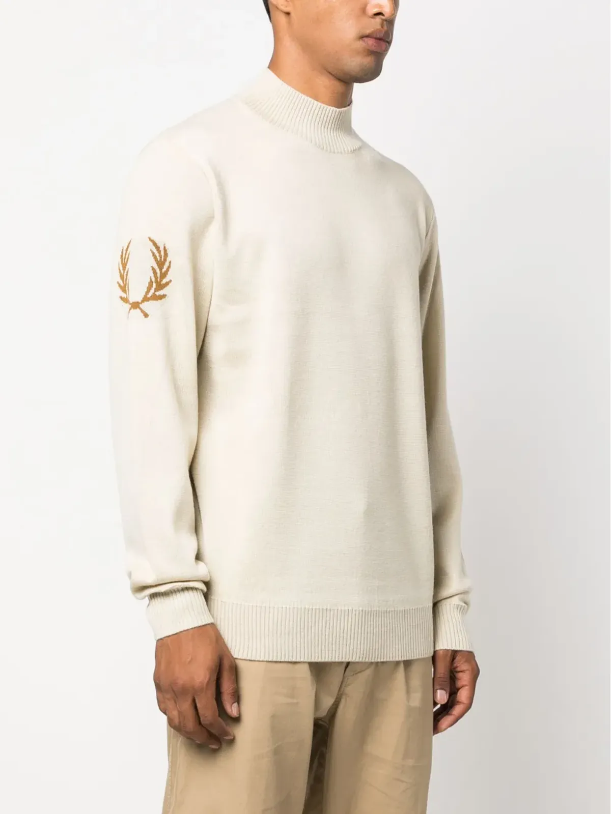 Fred Perry モックネック ウールブレンド ジャンパー - 画像3