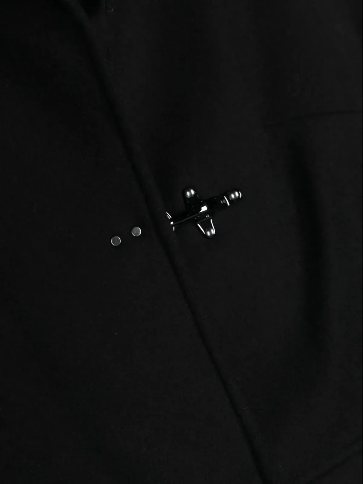 Fay Kids ハイネック クラスプディテール ウールコート - 画像3