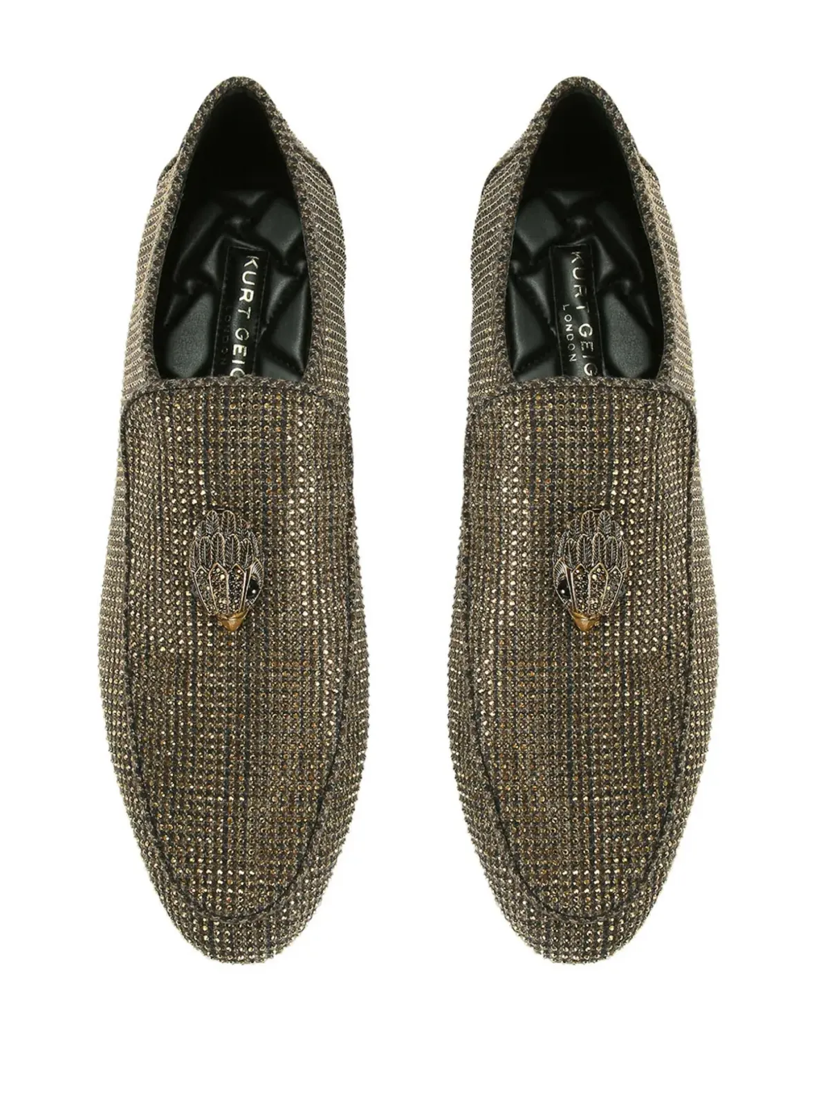 Kurt Geiger London ヒュー・イーグル ラインストーン装飾 ローファー ブラウン - 画像4