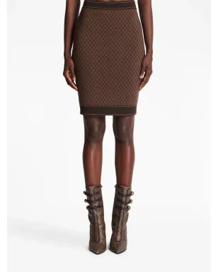 Balmain モノグラムジャカード スカート - サムネイル5