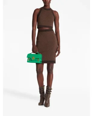 Balmain モノグラムジャカード クロップトップ - サムネイル2