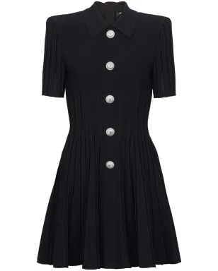 Balmain フレアリブ編みミニドレス - サムネイル1