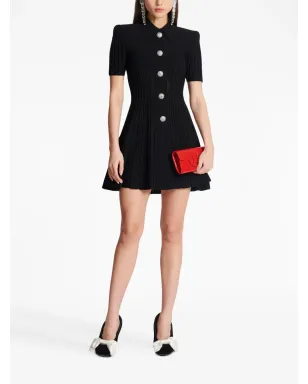 Balmain フレアリブ編みミニドレス - サムネイル2