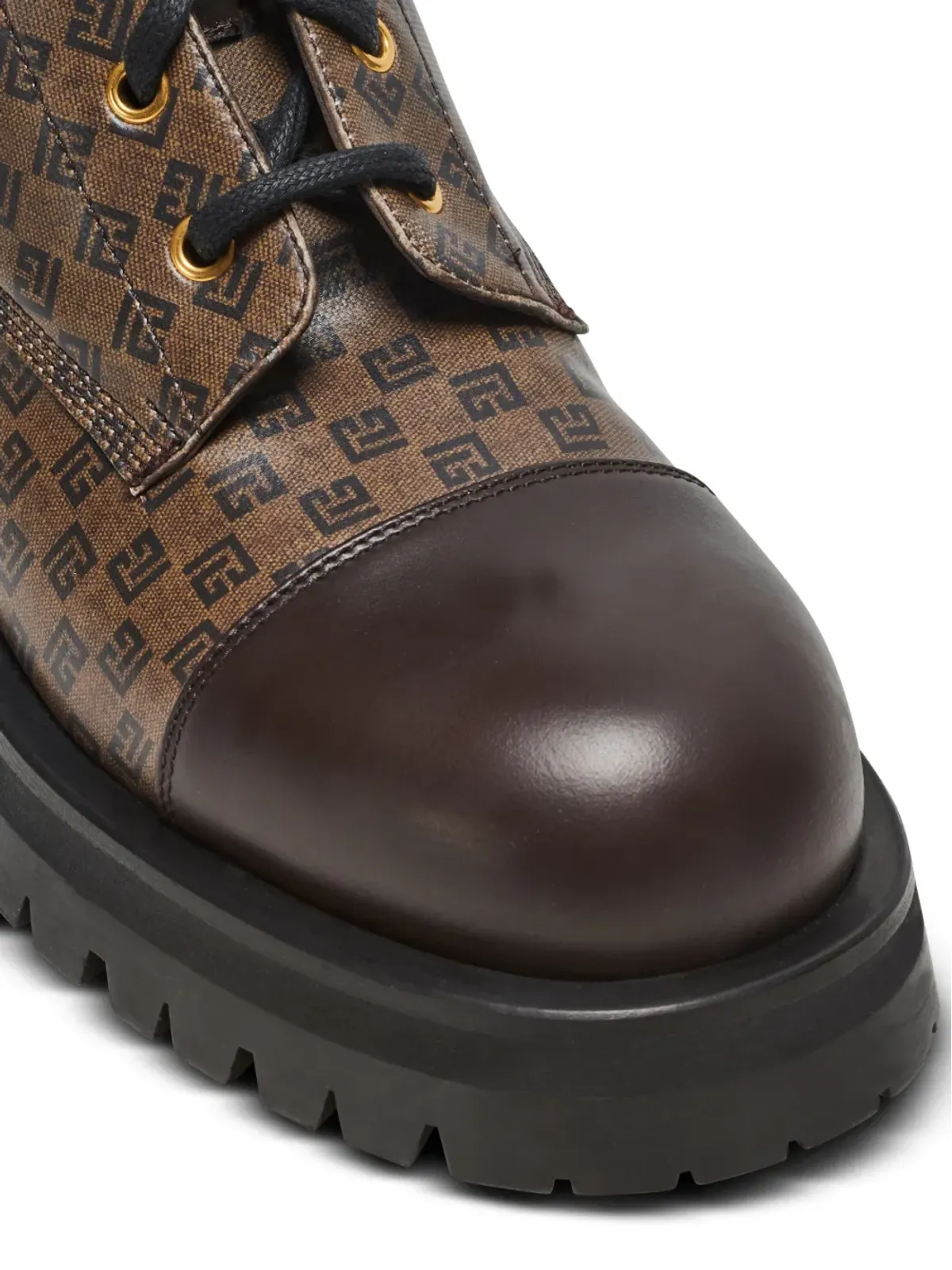 Balmain Romy Ranger monogram ankle boots - Brown - 画像5