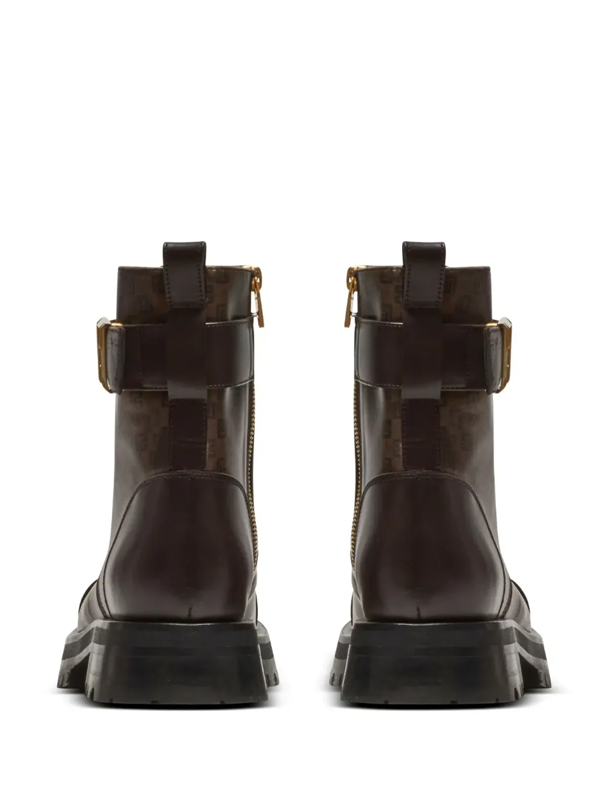 Balmain Romy Ranger monogram ankle boots - Brown - 画像3