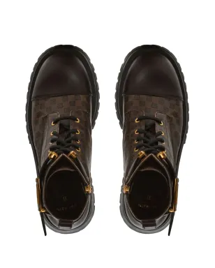 Balmain Romy Ranger monogram ankle boots - Brown - サムネイル4