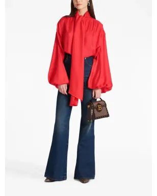 Balmain モノグラムジャカード・シルクシャツ - サムネイル2