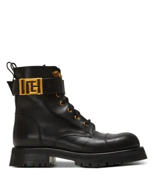 Balmain Romy レースアップレザーブーツ - サムネイル1