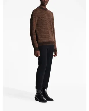 Balmain インターシャニット長袖ジャンパー - サムネイル3