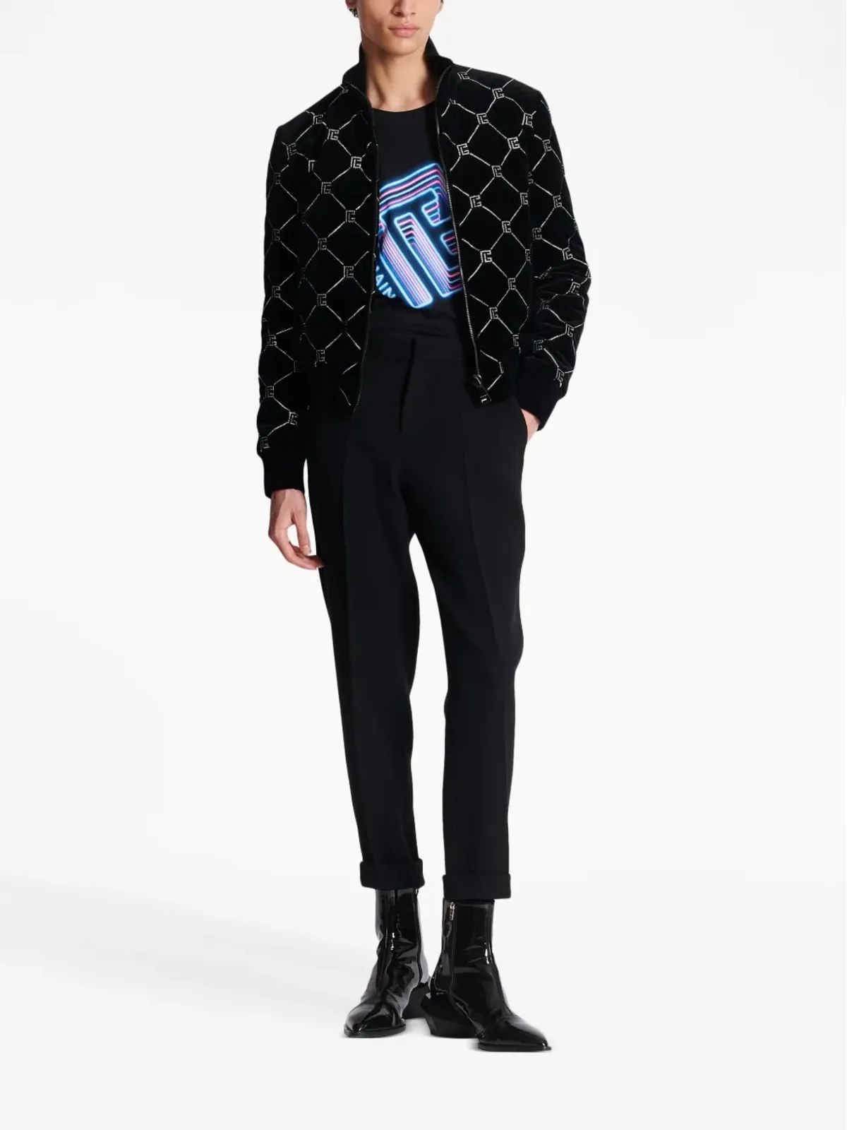 Balmain テーパードクロップドパンツ - 画像2