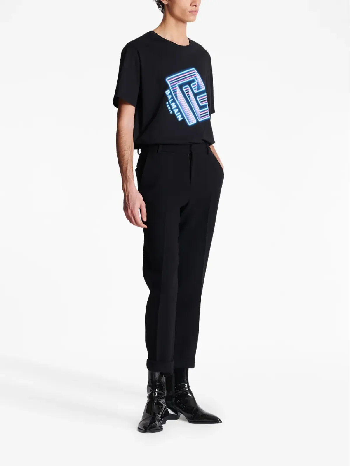 Balmain テーパードクロップドパンツ - 画像3