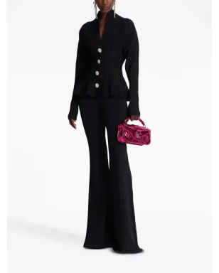 Balmain リブニットプリーツカーディガン - サムネイル2