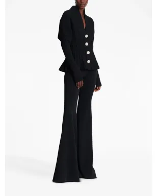 Balmain リブニットプリーツカーディガン - サムネイル3