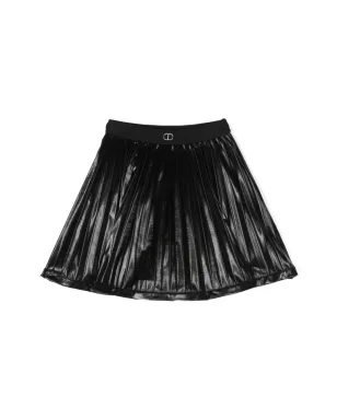 TWINSET Kids ロゴプレート付きプリーツスカート - サムネイル1