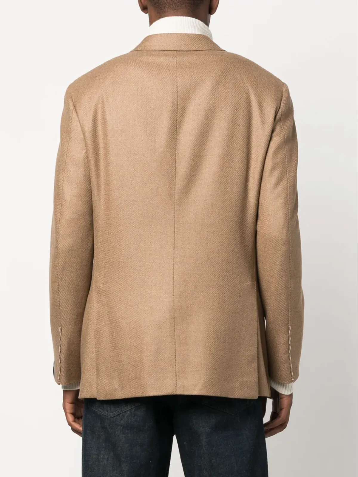 Caruso シングルブレステッド ウールブレザー - 画像4