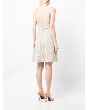 Elie Saab ビーズ装飾シルクドレス - サムネイル4