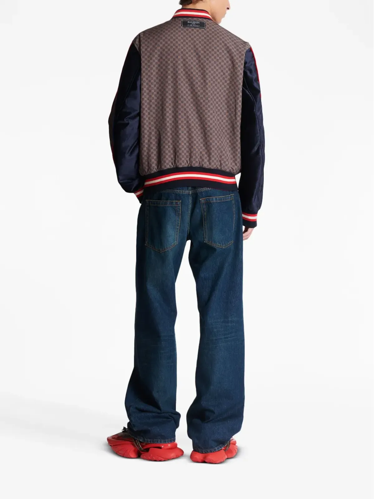 Balmain PBモノグラム ボンバー ジャケット（パープル） - 画像4