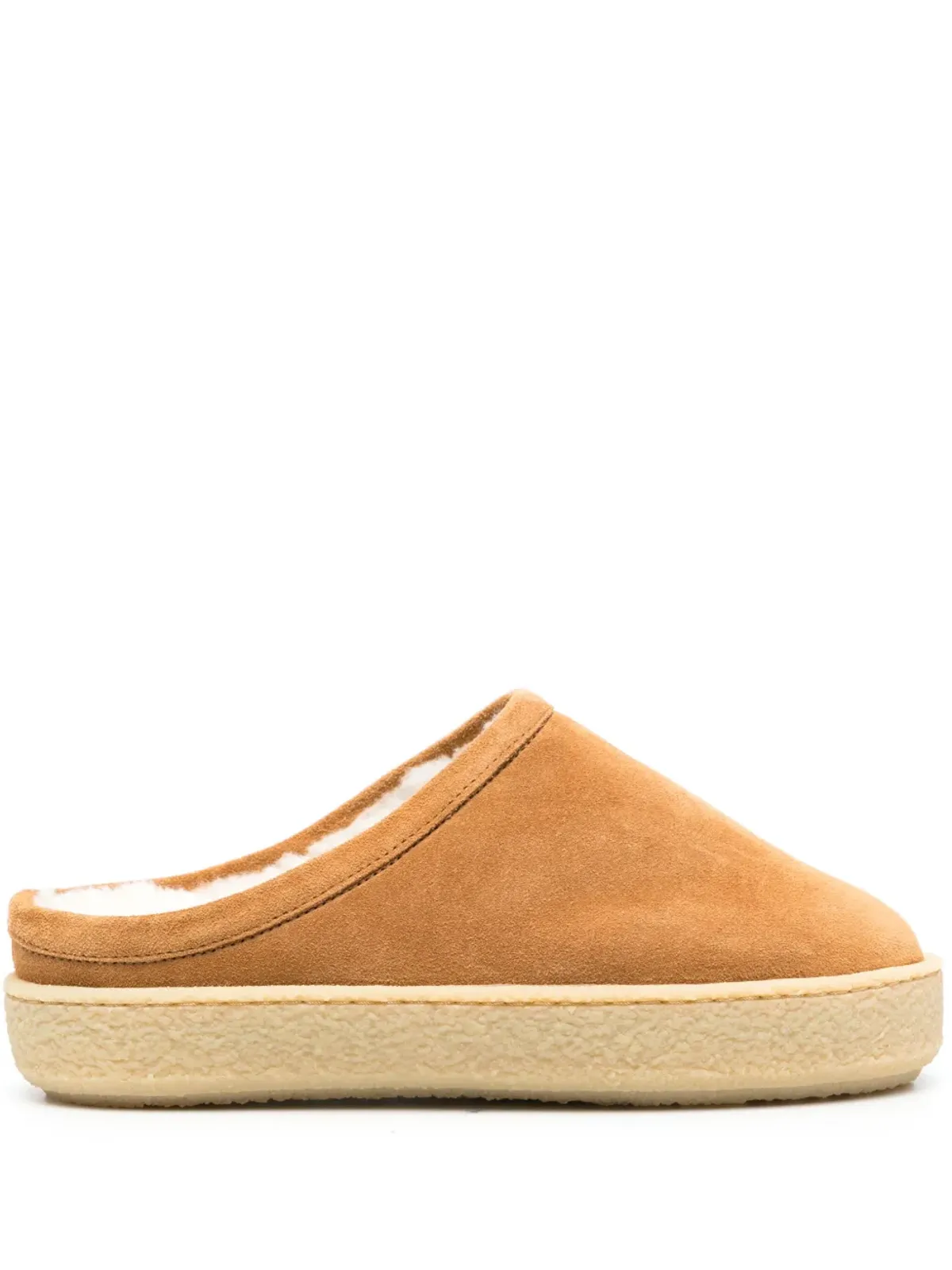 ISABEL MARANT Fozee suede flatform mules - Brown - 画像1